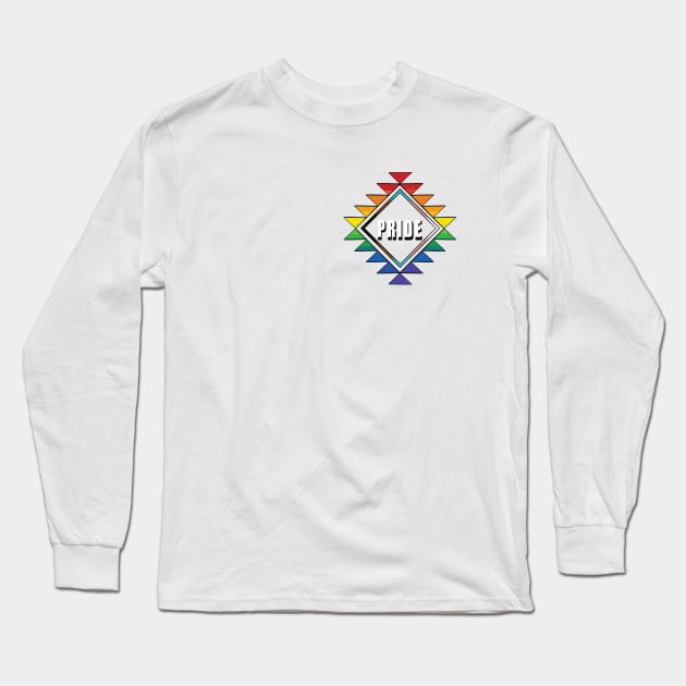 Pride Indigenous Design Long Sleeve T-Shirt by bricesondennis